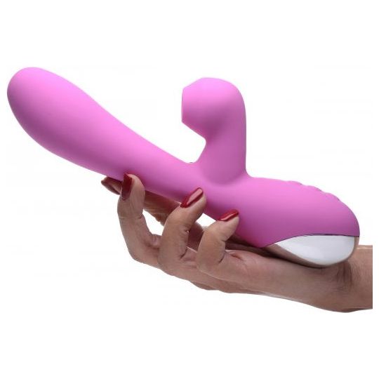 Shegasm 5 Star 7X Suction Come-Hither Silicone Rabbit - Pink