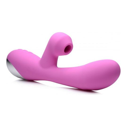 Shegasm 5 Star 7X Suction Come-Hither Silicone Rabbit - Pink