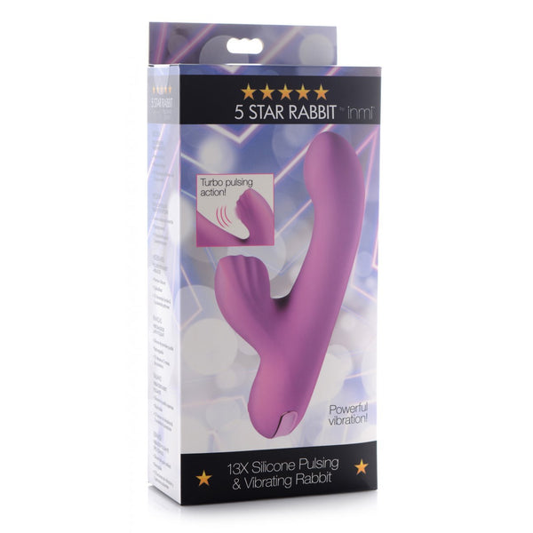 Inmi - 5 Star 13X Silicone Pulsing and Vibrating Rabbit - Pink