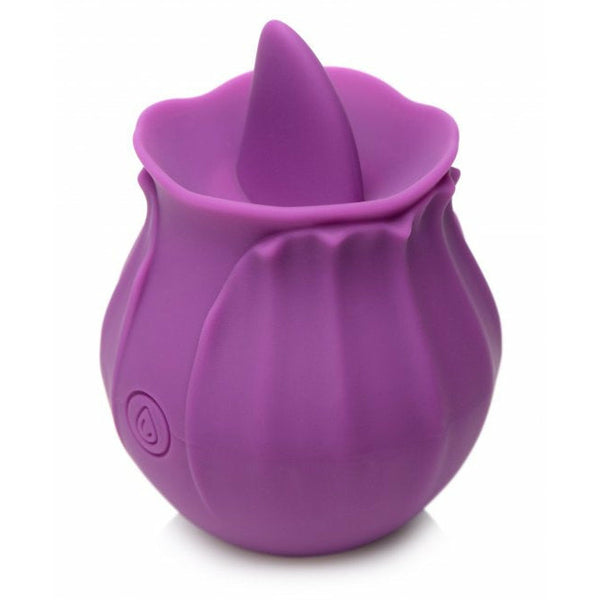 Bloomgasm Wild Violet 10X Silicone Clit Licking Stimulator - Purple