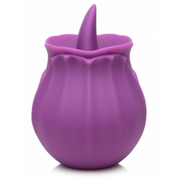 Bloomgasm Wild Violet 10X Silicone Clit Licking Stimulator - Purple