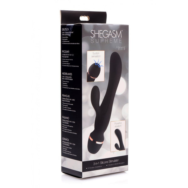Inmi - Shegasm Supreme 3 in 1 Silicone Suction Rabbit Vibe