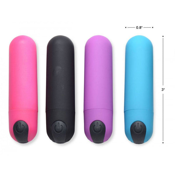 Bang! - Vibrating Bullet with Remote Control - Purple