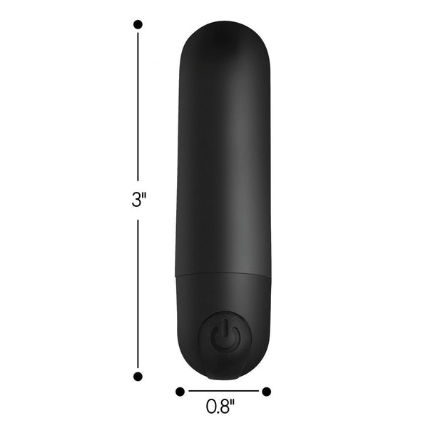 Bang! - Vibrating Bullet with Remote Control - Black