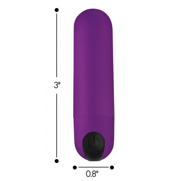Bang! - Vibrating Bullet with Remote Control - Purple