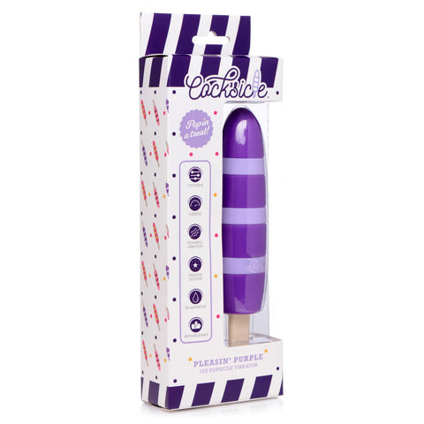 Cocksicle - Pleasin 10X Popsicle Silicone Rechargeable Vibrator