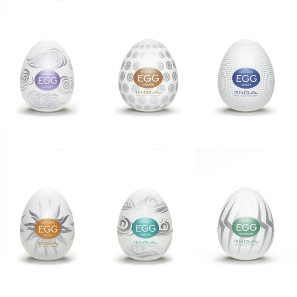 Tenga - Easy Beat Egg Hard Boiled Masturbator Six Pack