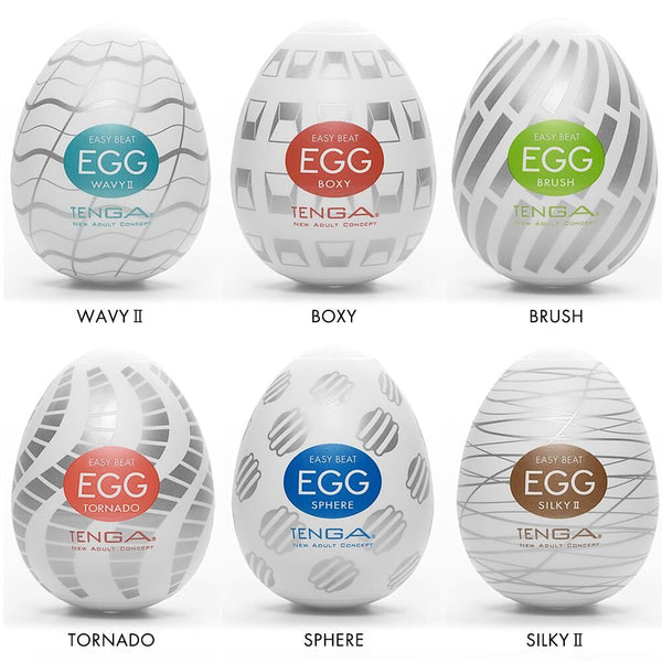 Tenga - Easy Beat Egg New Standard Masturbator Six Pack