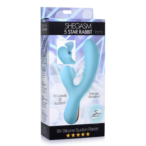 Inmi - 8X Silicone Suction Rabbit - Teal